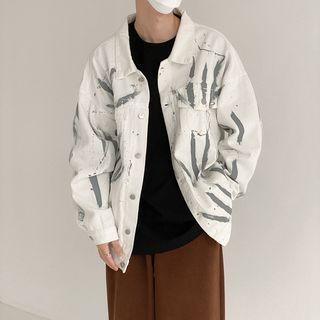Pattern Denim Jacket