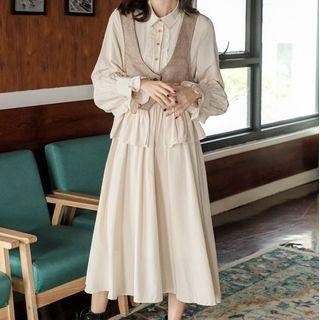 Frill Trim Button Vest