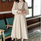 Frill Trim Button Vest