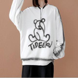 Couple Matching Bear Print Sweatshirt / Hoodie