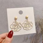 Floral Drop Earring E1764 - 1 Pair - Gold - One Size