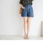 Pocket Denim Shorts