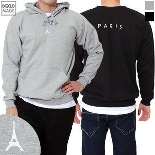 Plus Size Paris Printed Pullover In 2 Designs