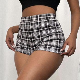 Plaid Hot Pants