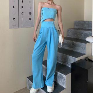 Wide-leg Pants / Tube Top