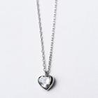 S925 Sterling Silver Heart Pendant Necklace
