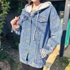 Hooded Denim Trucker Jacket