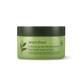 Innisfree - 5-minute Green Tea Leaf Powder Face Mask 70g 70g