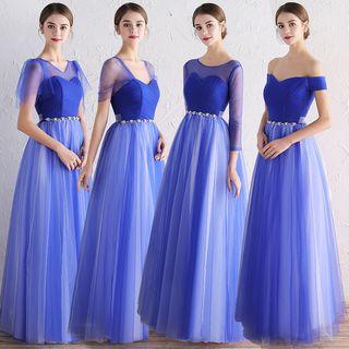Embellished Tulle Bridesmaid Dress (4 Designs)