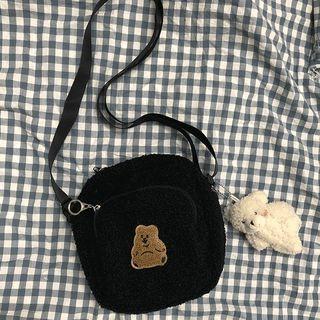 Fleece Crossbody Bag / Bag Charm / Set