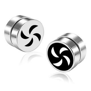 Stainless Steel Windmill Magnetic Earring