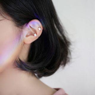 925 Silver Star Ear Cuff