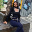 Long-sleeve Cutout Lace Trim T-shirt