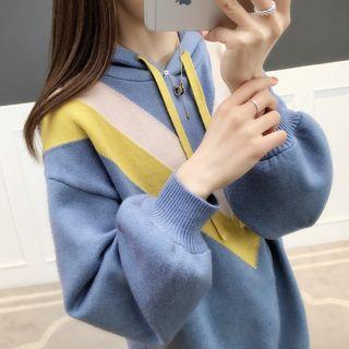 Chevron Knit Hoodie