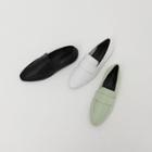 Oval-toe Banded Loafers