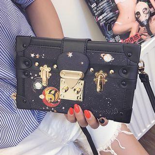 Retro Colour Block Shoulder Bag