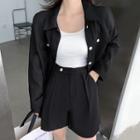 Shirt Jacket / High-waist Shorts