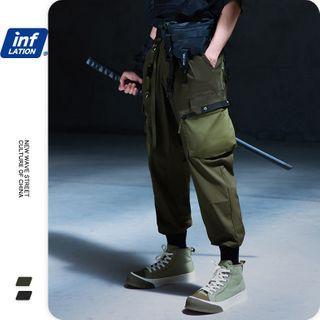 Colorblock Cargo Utility Pants