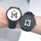 Contrast Print Couple Matching Strap Watch