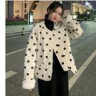 Dotted Frog-button Quilted Jacket