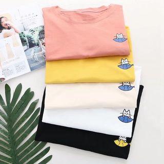 Cat & Fish Printed Top