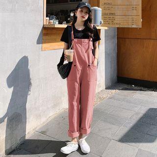 Straight Leg Jumper Pants / Short-sleeve T-shirt / Set
