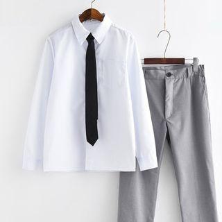 Short / Long-sleeve Shirt / Dress Pants / Cardigan / Tie / Set