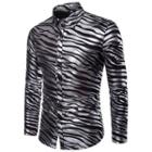Zebra Print Long-sleeve Shirt