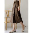 Belted Long Wrap Culottes