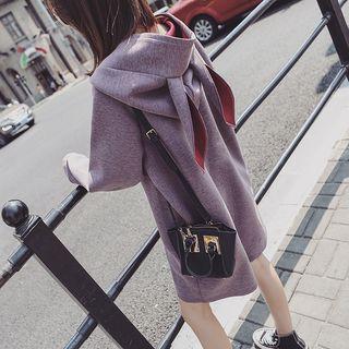 Ear Accent Hoodie Dress