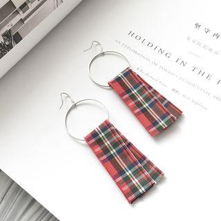 Plaid Ribbon Earring
