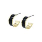 Inlay Mini Hoop Earrings