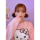 Hello Kitty X Chuu Knit Top In Pink Pink - One Size