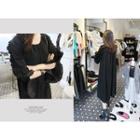 Frill-trim Sleeve Oversized Dress
