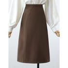 Plain A-line Midi Skirt / Blouse