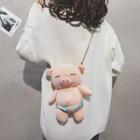 Pig Furry Crossbody Bag As Shown In Figure - One Size