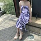 Striped Midi Tube Dress