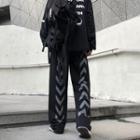 Zigzag Print Baggy Pants