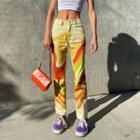 Dye-print Jeans