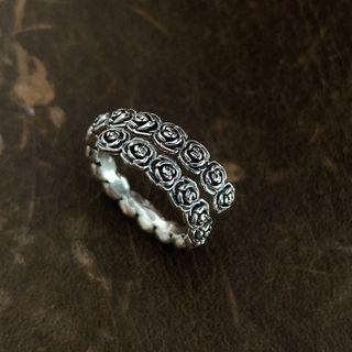 Rose Alloy Open Ring / Open Bangle