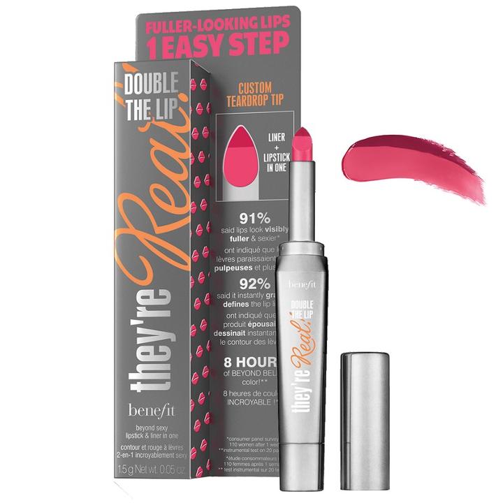 Benefit - Theyre Real! Double The Lip (#pink Thrills) 1 Pc