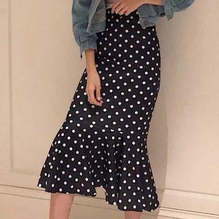 Mermaid A-line Midi Skirt