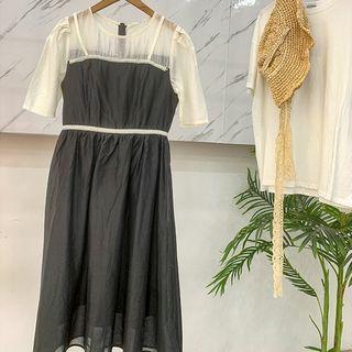 Two-tone Panel Dress