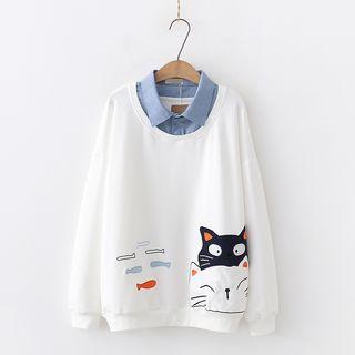 Animal Pattern Pullover / Hoodie