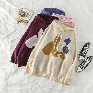Cartoon Loose-fit Hooded Sweater