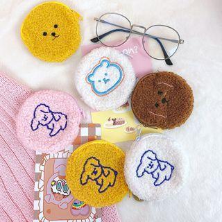 Embroidered Animal Chenille Coin Purse