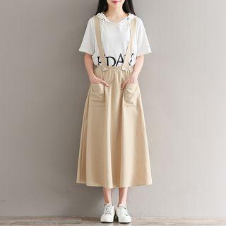Midi A-line Jumper Skirt