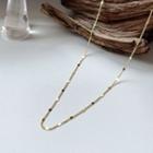 Sterling Silver Necklace L320 - Gold - One Size
