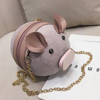 Pig Chain Strap Crossbody Bag