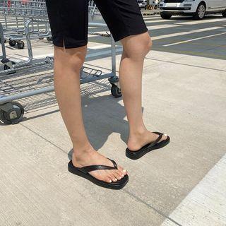 Plain / Pattern Platform Flip-flops